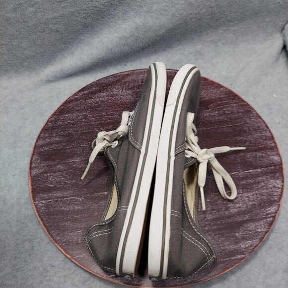 Vintage Vans Authentic Grey Canvas Lace-Up Sneakers Unisex Size - Picture 11 of 11